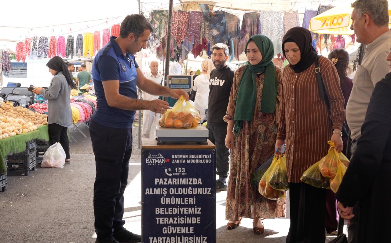 Batman’da Pazarlarda Hassas Terazi Denetimi
