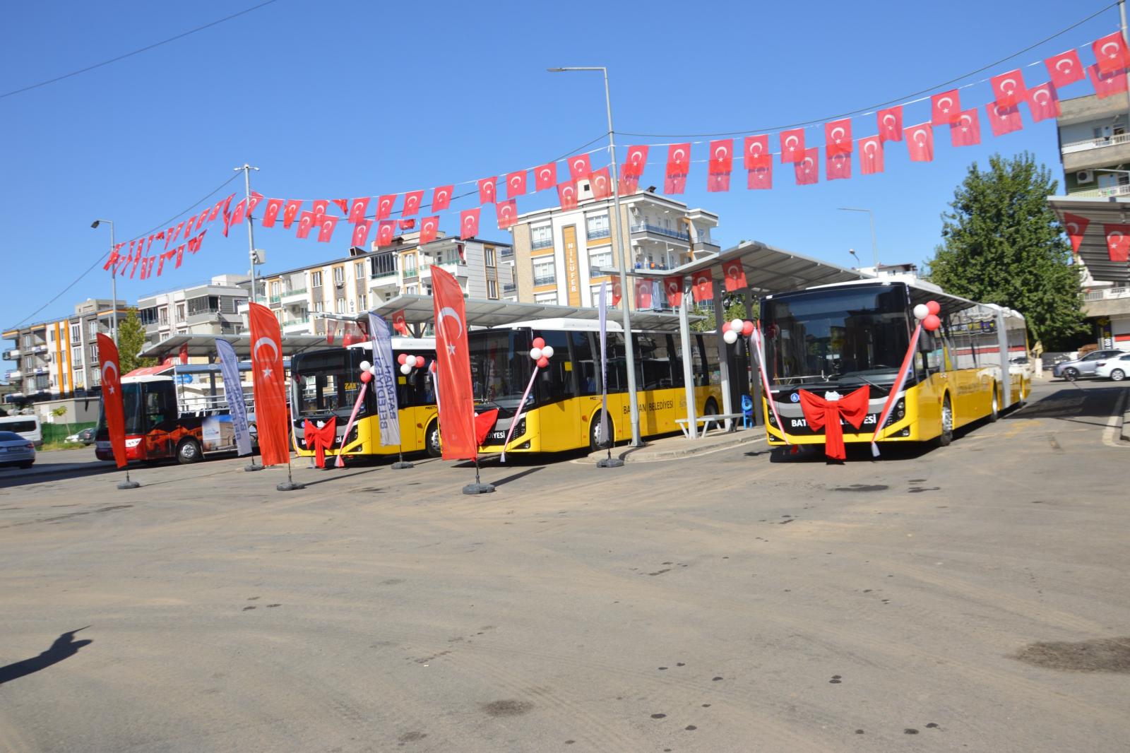 3 YENİ KÖRÜKLÜ OTOBÜS BATMANLILARA HAYIRLI OLSUN
