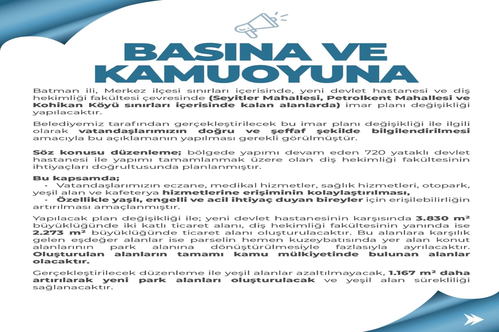 BASINA VE KAMUOYUNA