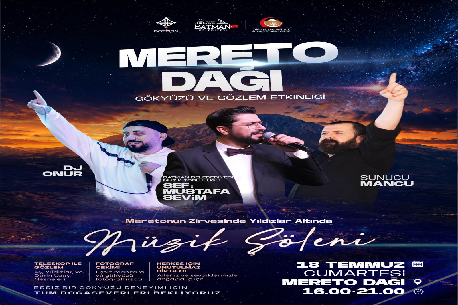 Mereto'nun Zirvesinde Yıldızlar Altında Müzik Şöleni