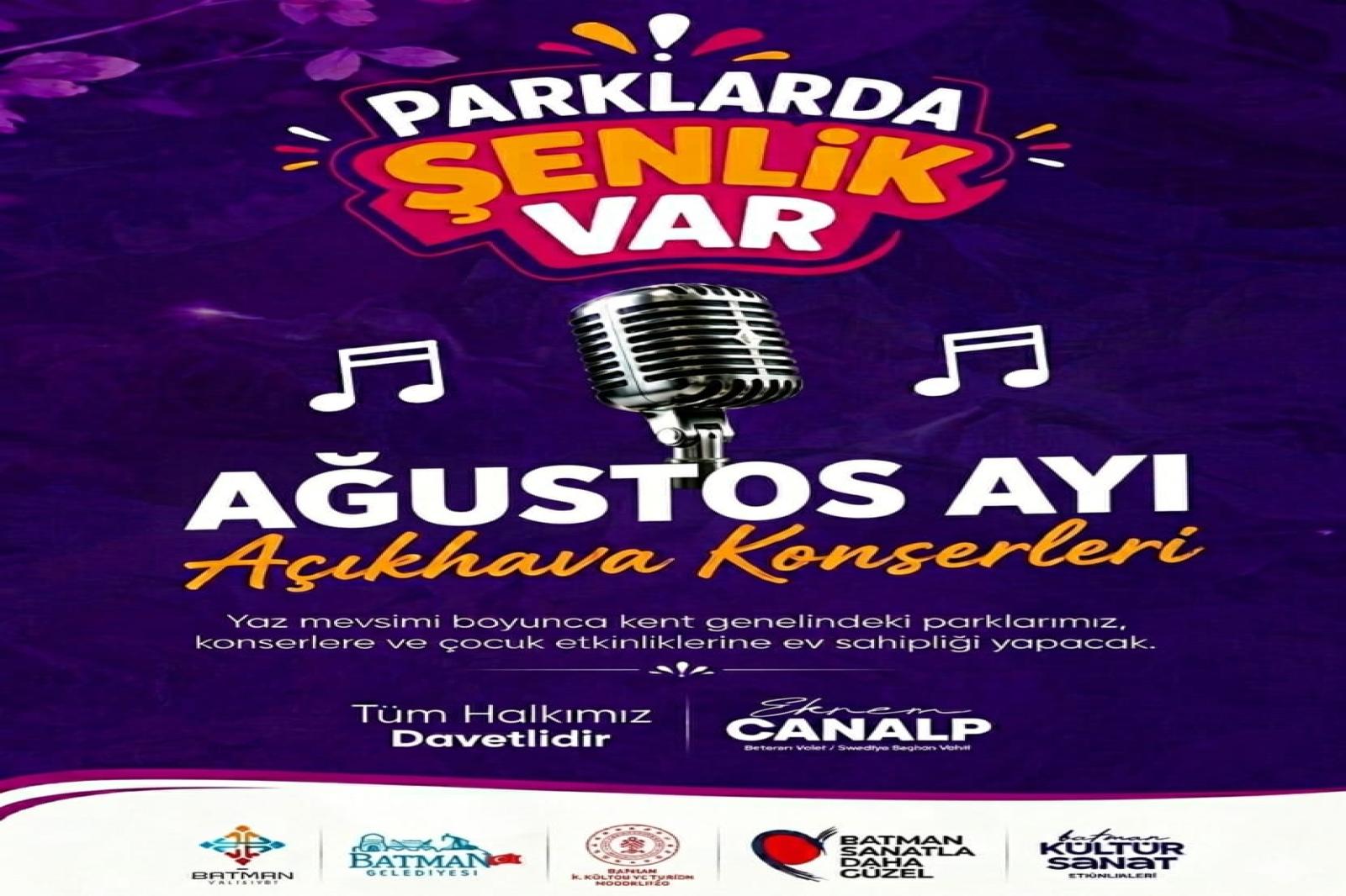Ağustos Ayında Parklarda Şenlik Coşkusu Devam Ediyor