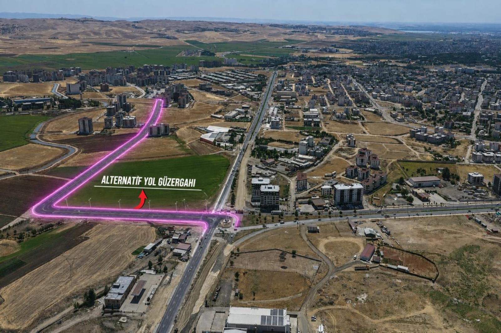 BATMAN'DA ULAŞIMI RAHATLATACAK YENİ ALTERNATİF BAĞLANTI YOLU ÇALIŞMALARI BAŞLADI