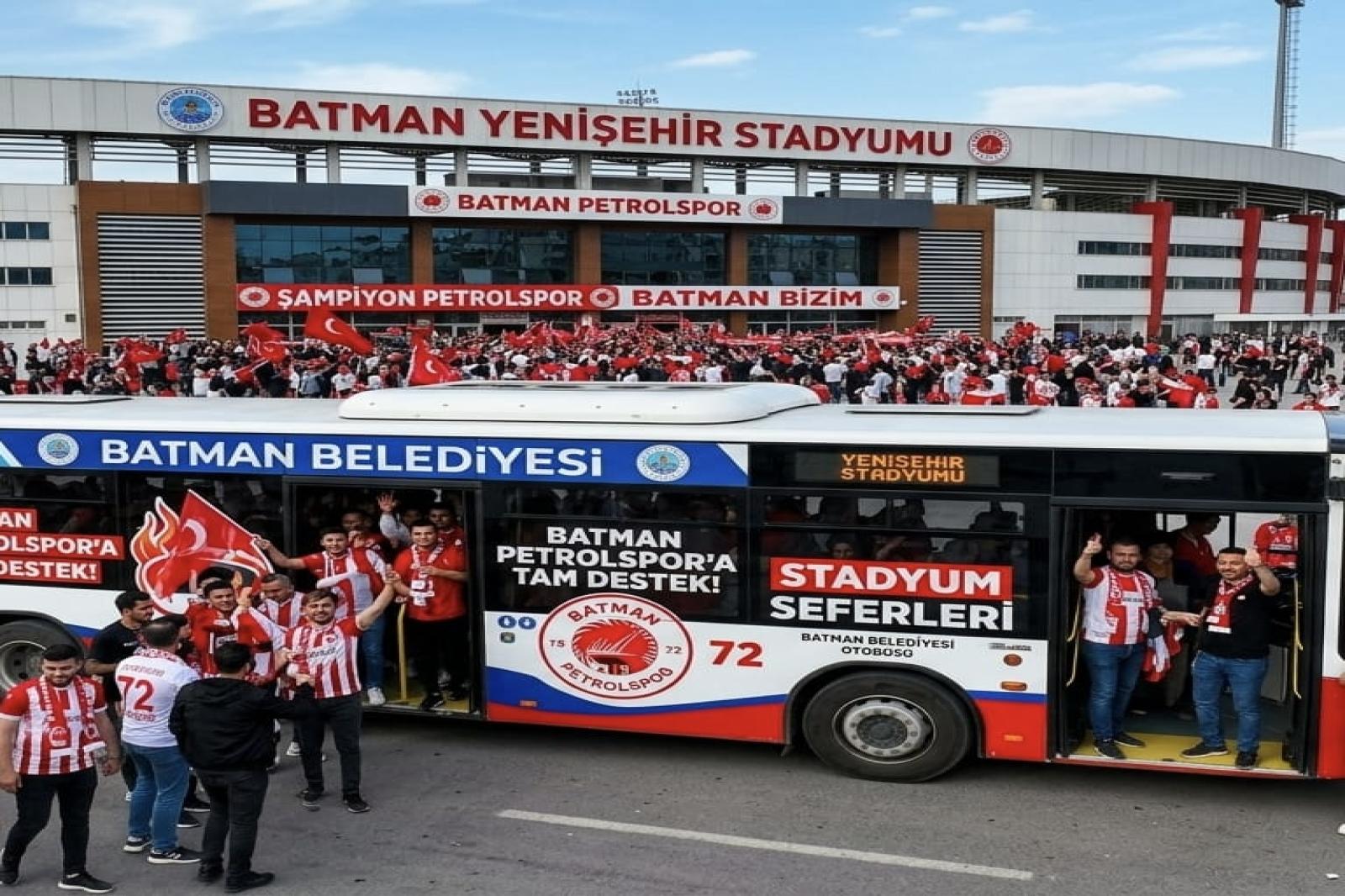 Petrol Maçına Belediyeden Ücretsiz Ulaşım Desteği