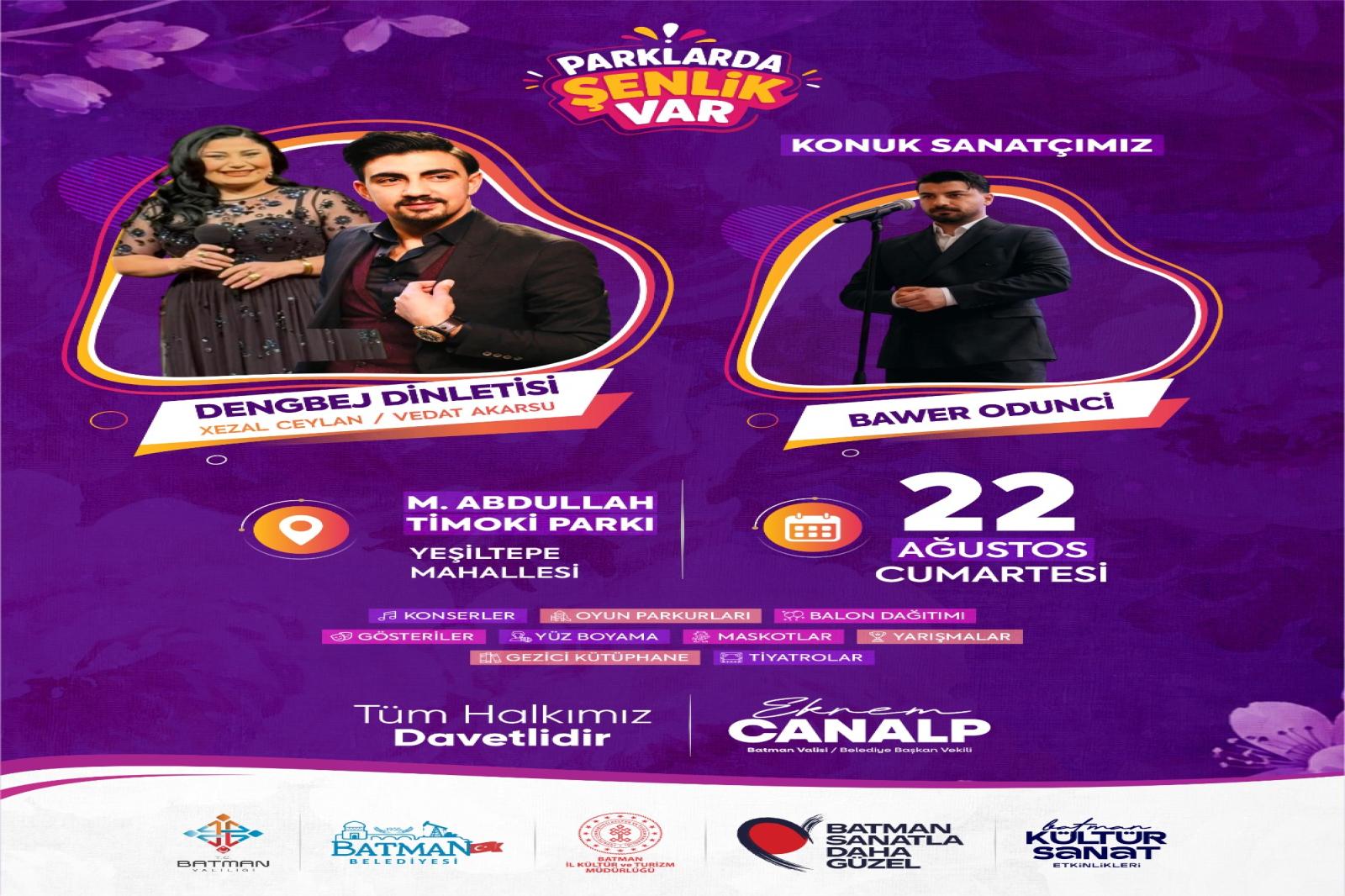 Parklarda Şenlik Var, Coşku Yeşiltepe’de Devam Ediyor